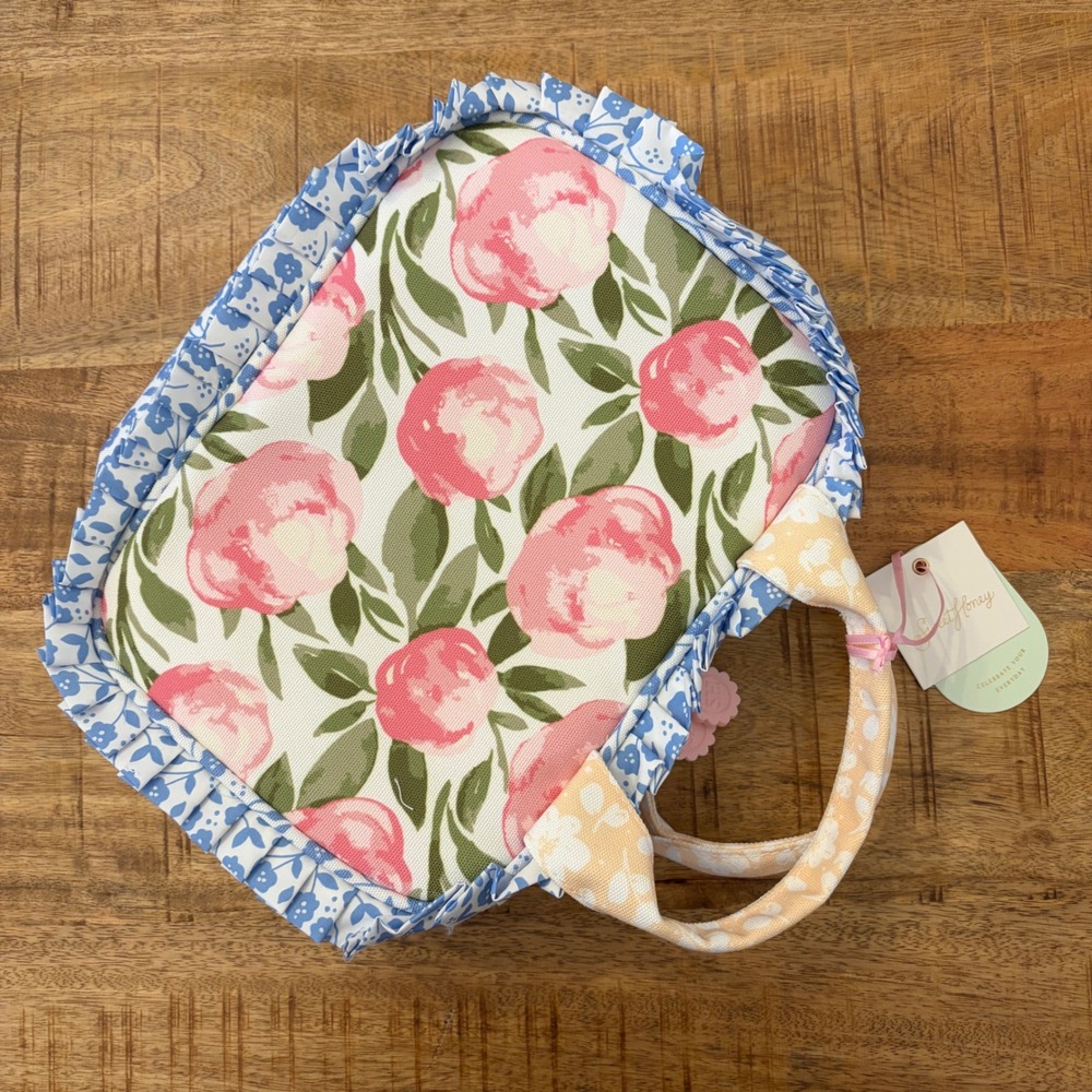 SweetHoney Ruffled Lunch Kit Whisp NWT Hydrangea Floral School Lunch Box Zipper